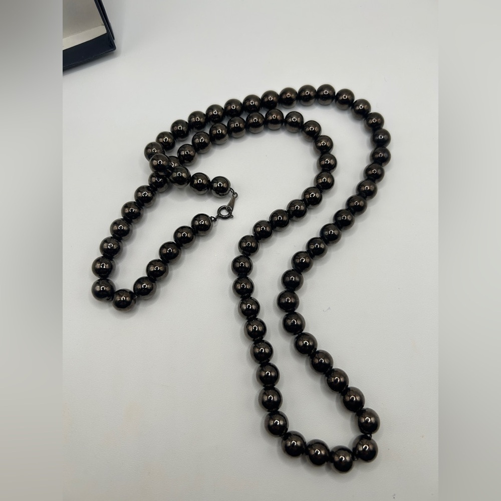 Vintage 1990’s Chocolate Brown Beaded Necklace​​​​ - Picture 8 of 10